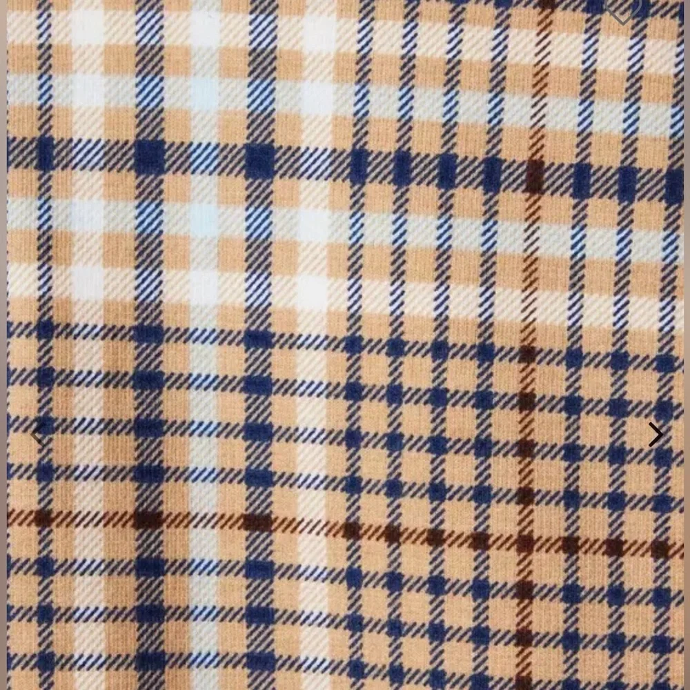 Janie and Jack Girls Size 2T Tan Plaid Cape Brown Velvet Trim Gold Buttons